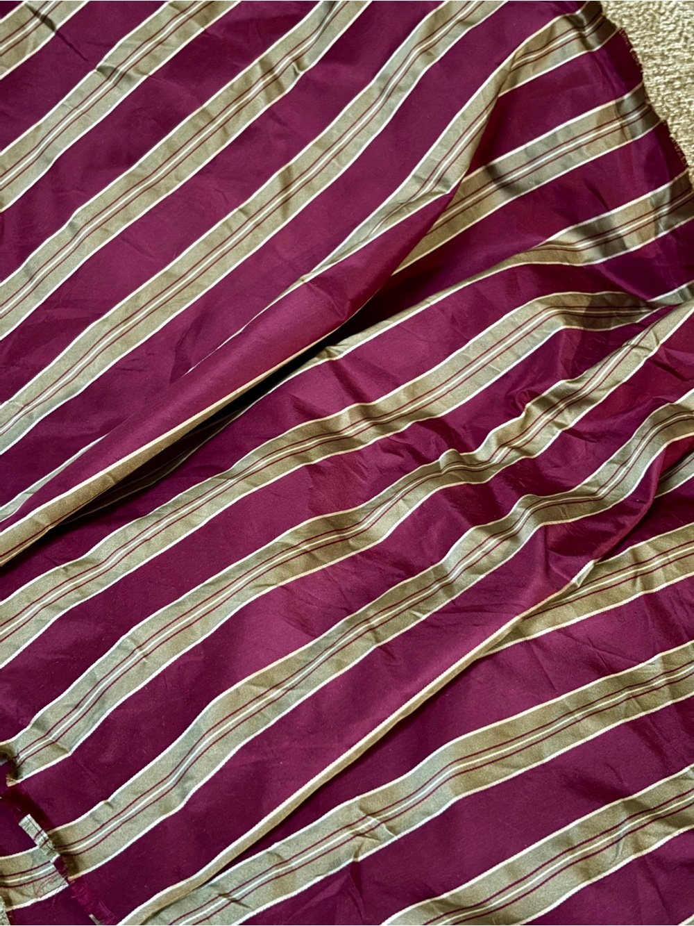 Vintage Kravet Couture Purple Royal Silk Fabric